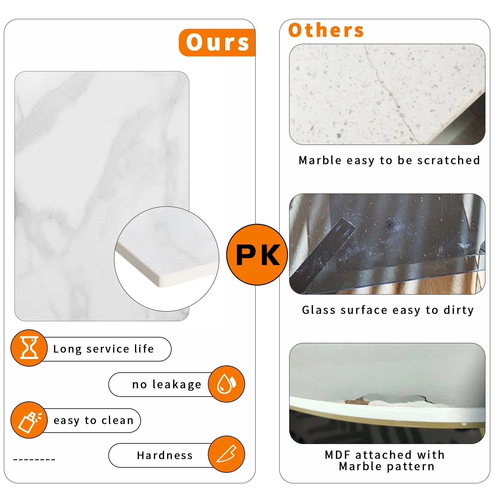120Cm Modern Marble Slim Console Table