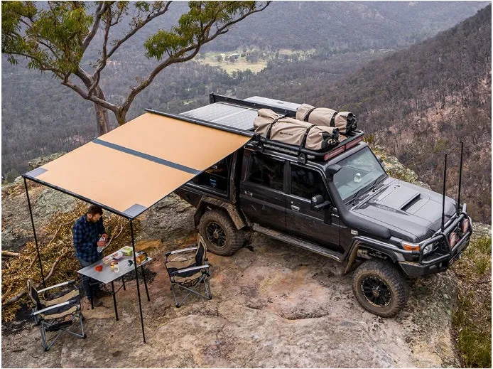 ARB Black Aluminium Encased 2.5m Vehicle Awning with LED Lights - ARB - 814412