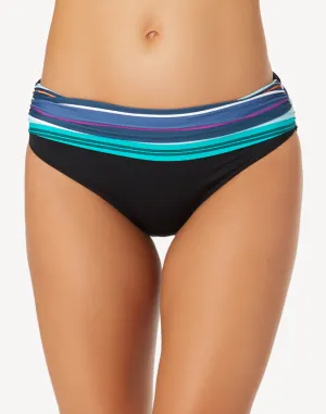 Barcode Stripe Foldover Bikini Bottom