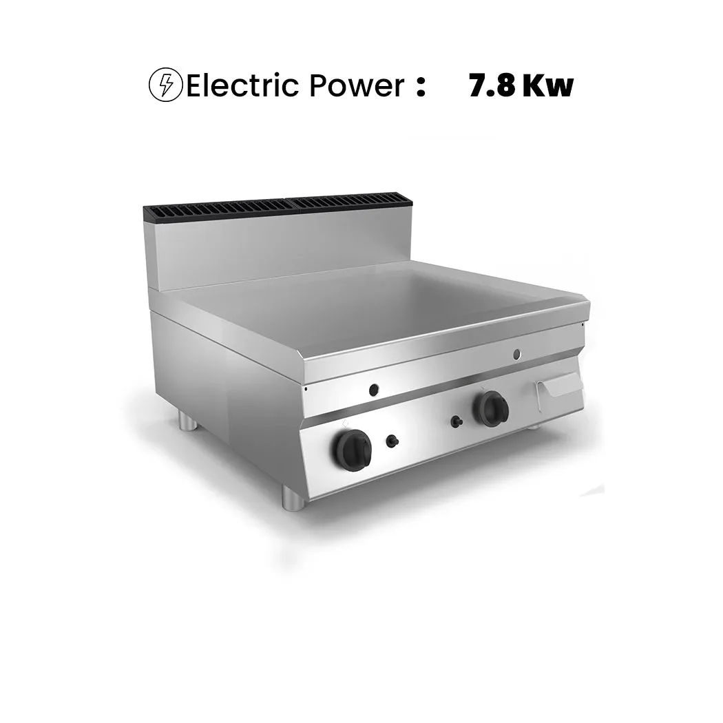 Baron Gas Griddle Wide Soft Iron Smooth Plate, 13 kW, 80 x 70 x 29.5 cm