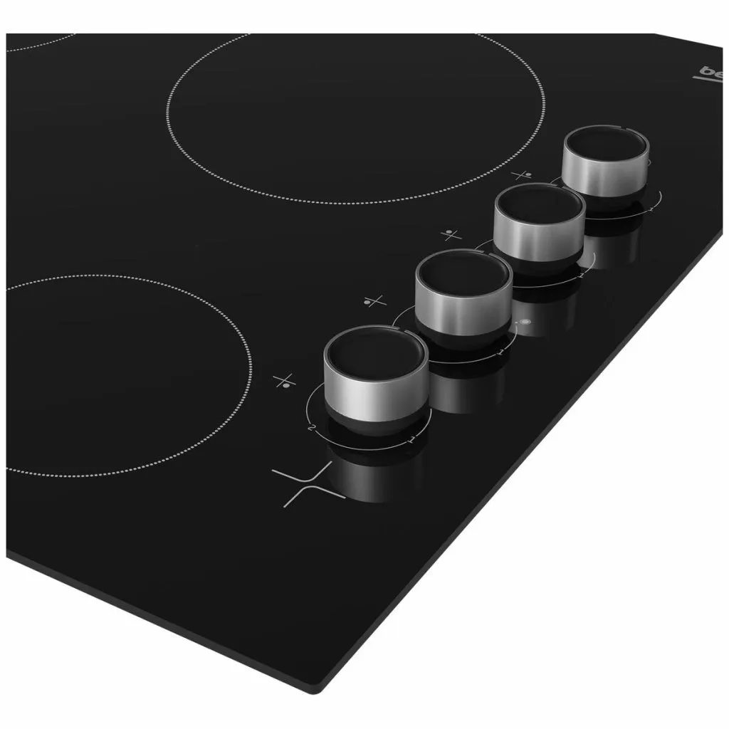 Beko BCT601CG 60cm Black Vitroceramic Electric Built-In Cooktop