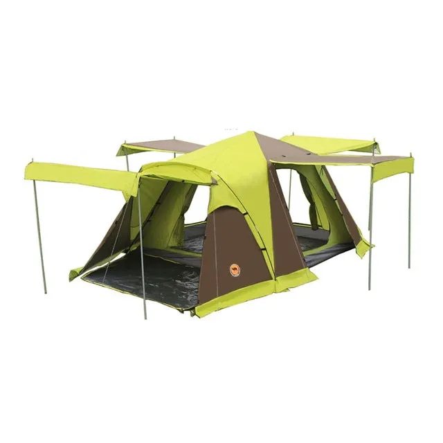 DESERTCAMEL CS090 Automatic Double Layers Tent Portable Four Doors Square Roof Tent With Breathable Mosquito Net For Camping
