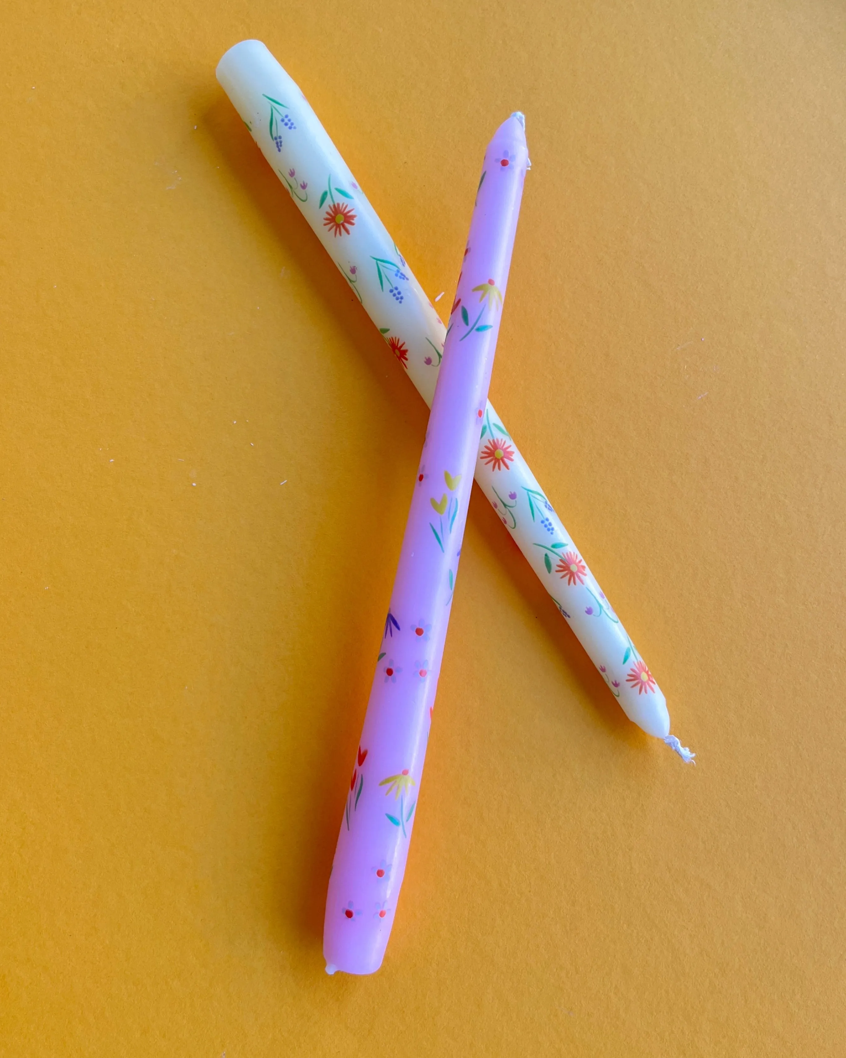 Talking Tables: Floral Taper Candle